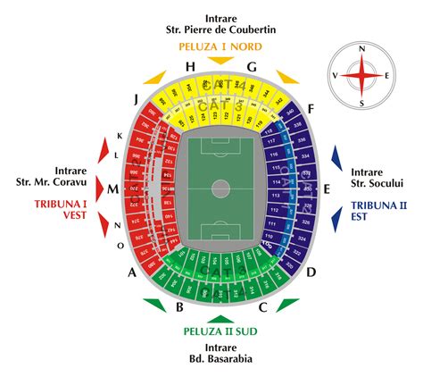 arena nationala harta locuri